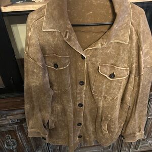 Zenana Outfitters Tan Utility Jacket